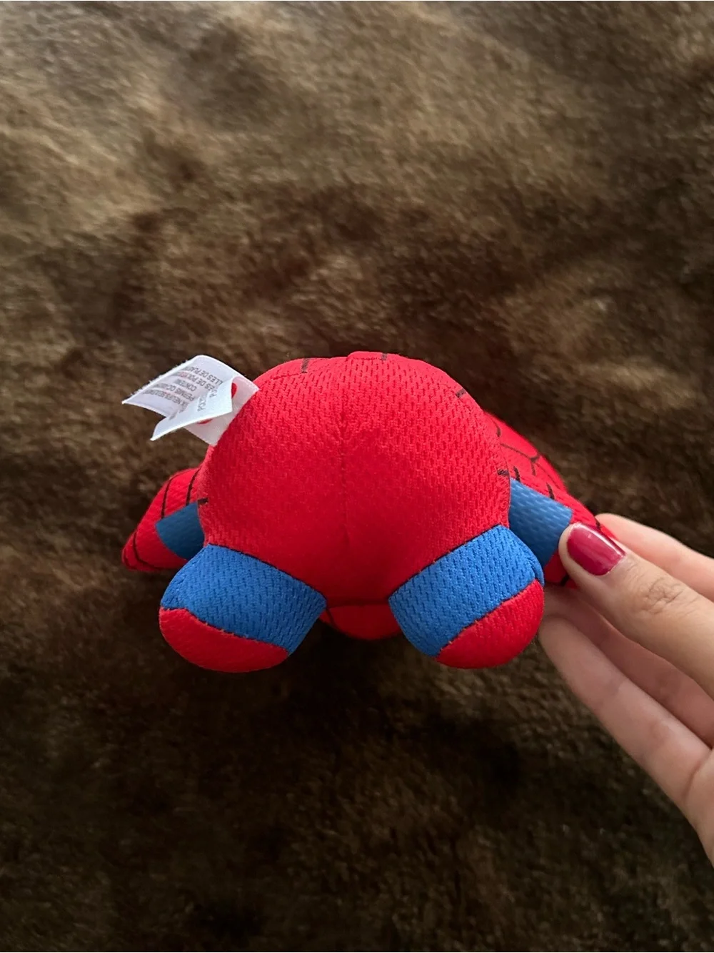 Ty Red & Blue Spider-Themed Plush